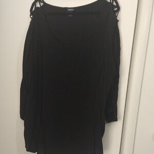 Plus Size Torrid Black Cold Shoulder Blouse- Size 4